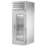 True STR1RRI-1G - Roll-In Refrigerator, one-section, (1) glass door, stainless steel front & sides